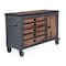 Duramax Rolling Tool Chest, Wood Top, 5 Drawer, Brown/Gray, Steel, Wood, 48 in W x 20 in D x 37 in H 68005-N - alternate 1